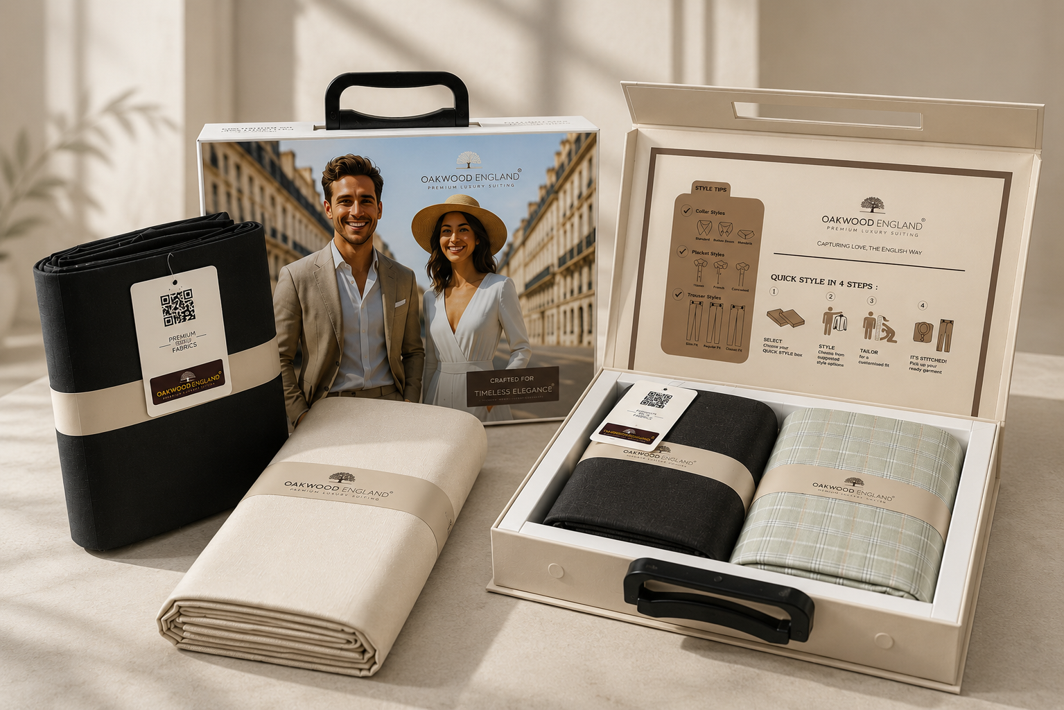 Oakwood England craftsmanship and packaging